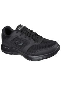 Skechers, Herren, Sneaker &raquo;FLEX ADVANTAGE 4.0&laquo; mit leichtem Profil, Freizeitschuh, Halbschuh, Schn&uuml;rschuh, schwarz, 42, Mit gepolstertem Schaftrand