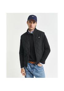 Gant, Herren, Steppweste &raquo;QUILTED WINDCHEATER VEST&laquo; mit Wattierung aus recyceltem Polyester, Black, XXL, Black, Mittelschwere Steppweste von Gant