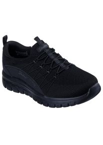 Skechers, Damen, Slip-On Sneaker &raquo;GRACEFUL-PICTURE PERFECT&laquo; , Freizeitschuh, Slipper in veganer Verarbeitung, schwarz-uni, 40, Skechers Slipper mit 