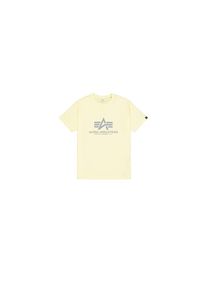 Alpha Industries, Damen, T-Shirt &raquo;Basic T-Shirt BL&laquo;, retro yellow, L, retro yellow, Single Jersey Stoff