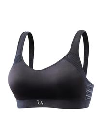 active by Lascana LASCANA ACTIVE, Sport-BH ohne B&uuml;gel mit breiten, wattierten Tr&auml;gern, schwarz, 85,