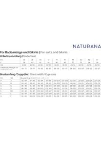 Naturana, Damen, Badeanzug &raquo;Beautiful Beaches&laquo; integrierte Cups, figurbetonend, mit Muster, elastisch, bequem, schwarz gemustert, 44 - Cup E, 