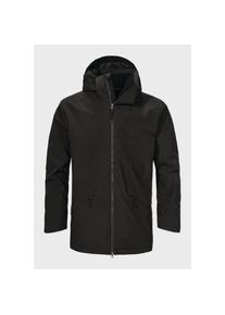 Sch&ouml;ffel Sch&ouml;ffel, Herren, Langjacke &raquo;Urban Ins Parka Style Malkay MNS&laquo; mit Kapuze, 9990 - schwarz, 50, Wasserdicht & atmungsaktiv dank 2-Lagen VENTURI 