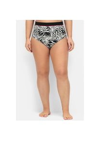 sheego, Damen, Bikini-Hose, schwarz bedruckt, 56 - Normalgr&ouml;&szlig;en,