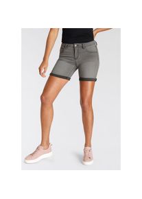 Arizona, Damen, Jeansshorts &raquo;Ultra-Stretch&laquo; extra eng geschnitten, krempelbare Beinabschl&uuml;sse, grey used, N-Gr, 50 - N-Gr, grey used, Extra-eng 