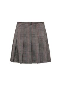 Only, Damen, Minirock &raquo;ONLFINE PLEAT SKIRT BOX JRS&laquo;, Seal Brown Pattern:Libra checks, S (36), Seal Brown Pattern:Libra checks, Minirock von Only