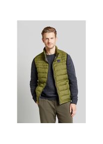 Bugatti, Herren, Steppweste aus leichter Nylonware, oliv, 48, oliv, Mit Stehkragen