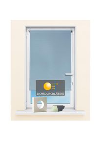 Kutti, Seitenzugrollo &raquo;Seitenzugrollo 'Ida', Lichtschutz, Klemmfix, ohne Bohren, Fixma&szlig;&laquo; Lichtschutz ohne Bohren Sichtschutz, Sonnenschutz, hellblau, 