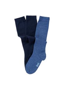 Bench., Damen, Kniestr&uuml;mpfe Packung, 3 Stk. tlg. Damenkniestr&uuml;mpfe mit w&auml;rmender Wolle, 2x marine, 1x jeans, 35-38, 2x marine, 1x jeans, W&auml;rmende 