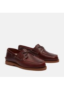 Timberland, Damen, Bootsschuh &raquo;CLASSIC BOAT BOAT SHOE&laquo; Classic Bootsschuh aus Premium Leder, BUR F GRAIN, 38,5, BUR F GRAIN, Klassischer Bootsschuh 