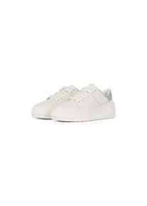 Tommy Hilfiger, Damen, Plateausneaker &raquo;FEMININE BASKET SNEAKER&laquo; , Schn&uuml;rschuh, Halbschuh, Freizeitschuh mit gepolstertem Schaftrand, ivory kombiniert,