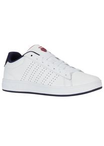 K-Swiss, Herren, Sneaker &raquo;COURT BASE II&laquo;, White/Navy/Red, 47, Sportlicher Sneaker von K-Swiss mit Schn&uuml;rung