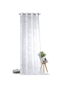 Weckbrodt-Gardinen Weckbrodt, Vorhang &raquo;Shorty&laquo; &Ouml;sen 1 Stk. tlg. Ausbrenner, Allover,transparent,Motiv V&ouml;gel und Zweige, Gardine, Store, natur, Ausbrenner, Polyester, 