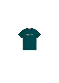 Alpha Industries, Herren, T-Shirt &raquo;Alpha Label T-Shirt&laquo;, Force Green, M, Single Jersey Stoff