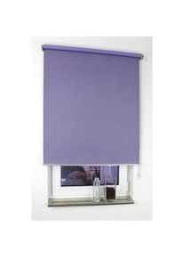 Liedeco, Seitenzugrollo &raquo;Struktur&laquo; verdunkelnd energiesparend mit Bohren Uni, im Festma&szlig;, flieder, Polyester, 175 cm