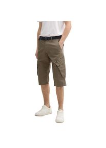 Tom Tailor, Herren, Cargoshorts Sommerhose mit G&uuml;rtel, olive mesh, N-Gr, 34 - N-Gr, olive mesh, Cargoshorts f&uuml;r Herren von Tom Tailor