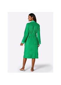 feel good, Damen, Bademantel, grasgr&uuml;n, 40/42, Walkfrottier