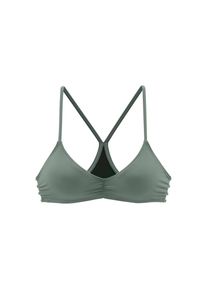 Bench., Damen, Triangel-Bikini-Top &raquo;Perfect&laquo; im Uni-Style, oliv, 38 - Cup C/D, Herausnehmbare Softcups