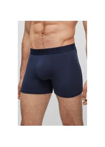 BOSS, Herren, Boxer &raquo;BoxerBr 2P UltraSoft&laquo; Packung, 2er Pack, 2 Stk. mit tonalem Logo-Elastikbund, blau, 2 Stk., S - 2 Stk., blau, 2er Pack Boxer 