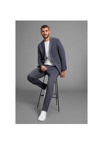 Bruno Banani, Herren, Anzug &raquo;Jersey&laquo; Sakko & Hose, normal elastische Qualit&auml;t, blau melange, 48 - N-Gr, elegant, sportliche Jersey-Qualit&auml;t sehr 