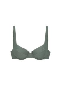 Sunseeker, Damen, B&uuml;gel-Bikini-Top &raquo;Loretta&laquo; mit Strukturmuster, oliv, 42 - Cup C, Strukturware in trendigen Farben
