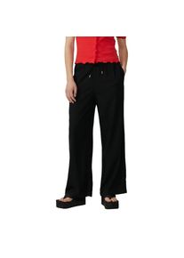 QS, Damen, Leinenhose Sommerhose mit Gummizug, black, 34 - L&auml;nge 32, Hose von QS