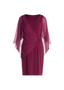 Vera Mont, Damen, Cocktailkleid &raquo;Cocktailkleid mit Raffung&laquo;, Sweet Berry, 40 - EURO, Passform: Figurbetont