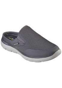 Skechers, Herren, Clog &raquo;SUMMITS&laquo; , Sommerschuh, Schlappen, Urlaub, im sportiven Look, grau, 43, grau, L&auml;ssiger Schlupfschuh mit heller Sohle