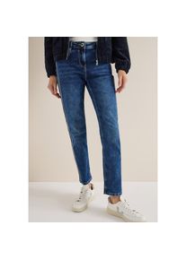 Cecil, Damen, Slim-fit-Jeans &raquo;Style Vicky&laquo; im Five-Pocket Style, mid blue used wash, 32 - L&auml;nge 28, Hose von Cecil