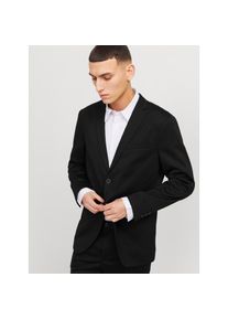 Jack & Jones Jack & Jones, Herren, Sakko &raquo;JPRJAXON Jersey Blazer mit Stretch f&uuml;r stylischen Look&laquo; meliert, modisch, slim fit, Materialmix, black, 50, Modischer 