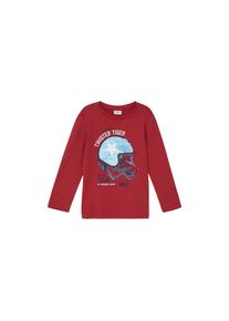 s.Oliver Junior, Herren, Langarmshirt mit Print und Wendepailletten, f&uuml;r Kids, RED, 128/134, Verspieltes Longsleeve f&uuml;r kleine Abenteurer von s.Oliver