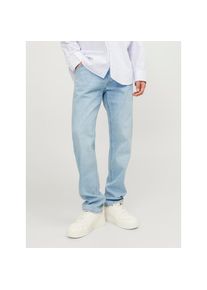 Jack & Jones Jack & Jones, Herren, Tapered-fit-Jeans &raquo;JJIMIKE aus elastischem Material und Used-Waschung&laquo; Denim/Jeans, modisch, bequem, Baumwollmischung, Blue-