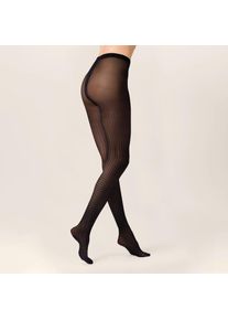 Kunert, Damen, Feinstrumpfhose &raquo;Strumpfhose Dots Love&laquo;, Black 0500, 38-40, Black 0500, Transparent in 30 DEN Optik