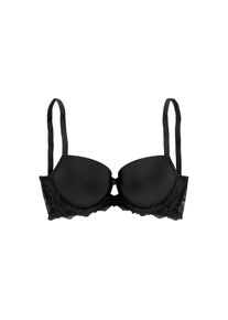 Lascana, Damen, Schalen-BH mit nahtlosen Cups und h&uuml;bschem Spitzenr&uuml;cken, Dessous, schwarz, 80 - Cup E, Der perfekte T-Shirt-BH mit h&uuml;bschem 