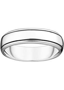 Thomas Sabo, Damen, Fingerring &raquo;Schmaler Linien-Ring Silber&laquo;, silberfarben, 68, Schmaler Linien-Ring Silber
