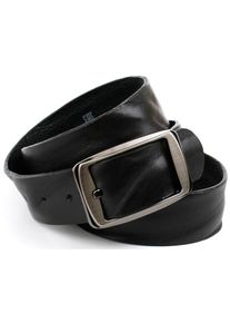 Anthoni Crown, Damen, Lederg&uuml;rtel pflanzlich gegerbtes Leder, schwarz, 85, Hochwertiges Vollleder