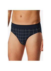 Schiesser, Herren, Minislip &raquo;Fine Interlock&laquo; kariert, ohne Eingriff, softer Bund, 804-Blau, 4, 804-Blau, Herren-Unterhose von Schiesser