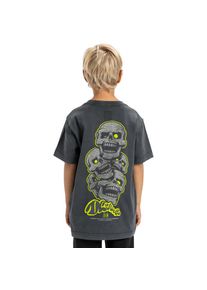 DC Shoes, Unisex, T-Shirt &raquo;Laugh Stack&laquo;, schwarz, 12(148-156cm), Stoff: Walkfrottier, Baumwoll-Jersey...