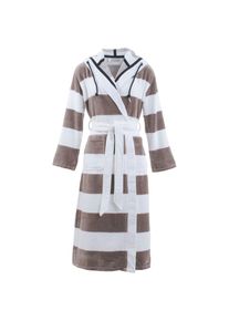 Carl Ross, Damen, Damenbademantel &raquo;106300&laquo; 1 Stk., platin/white, platin/white, mit Kapuze und eingearbeiteter Kordel