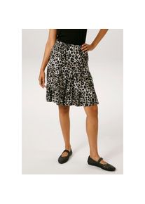 Aniston CASUAL, Damen, Minirock mit extravagantem Animal-Print- jedes Teil ein Unikat- NEUE KOLLEKTION, hellgrau-grau-schwarz-wei&szlig;, 36, hellgrau-grau-