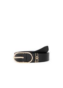 Tommy Hilfiger, Damen, Lederg&uuml;rtel &raquo;TH FEMININE 2.5 cm breit&laquo; Gr&ouml;&szlig;enverstellbar, Black, Black, Lederg&uuml;rtel von Tommy Hilfiger