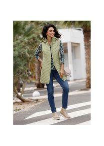 Inspirationen, Damen, Longweste, schilf, 38, schilf, abnehmbare Kapuze