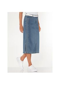 Casual Looks, Damen, Jeansrock, blue-bleached, 22, blue-bleached, Baumwoll-Qualit&auml;t