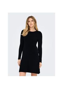 Only, Damen, Midikleid &raquo;ONLMILA SL BUTTON O-NECK DRESS EX KNT&laquo; Sommerkleid, Black, N-Gr, S (36) - N-Gr, Black, Kleid in Midil&auml;nge von Only