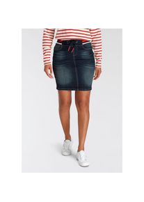 H.I.S. H.I.S, Damen, Jeansrock &raquo;cleoHS&laquo; elastischer Bund, dark blue, 48, dark blue, Modischer Jeansrock von H.I.S