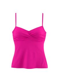 s.Oliver, Damen, B&uuml;gel-Tankini-Top &raquo;Spain&laquo; mit Wickeloptik, pink, 36 - Cup C, Mix-Kini nach Lust und Laune mixen