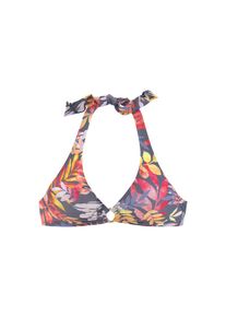 Vivance, Damen, Triangel-Bikini-Top &raquo;Leilani&laquo; bedruckt, herausnehmbare Cups, im Nacken und R&uuml;cken zu binden, grau-bedruckt, 38 - Cup C/D, Bedruckt &ndash; 