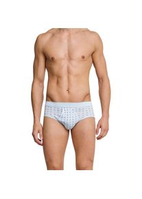 Schiesser, Herren, Slip &raquo;Essentials&laquo; 2er Pack, mit Eingriff, Feinripp-Qualit&auml;t, Softbund, kariert, Baumwolle, 802-Blau, 7, Herren-Unterhosen von 