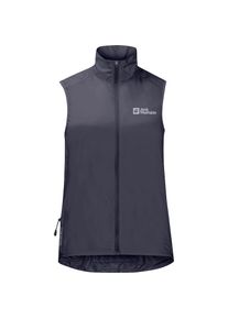 Jack Wolfskin, Damen, Funktionsweste &raquo;MOROBBIA WIND VEST W&laquo;, graphite, XS, graphite, K&uuml;hlungseffekt am R&uuml;cken