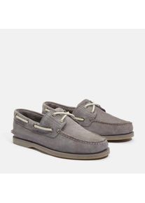 Timberland, Herren, &raquo;CLASSIC BOAT BOAT SHOE&laquo; Classic Bootsschuh aus Premium Leder, MD GRY NUBUCK, 41, MD GRY NUBUCK, Klassischer Bootsschuh von 
